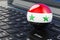Syrian flag on laptop keyboard. Online business, education, shopping in Syria concept. 3D rendering