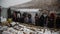 Syrian Refuge Camp in Lebanon at time of Snow Storm