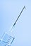 Syringe with drop on needle