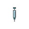 Syringe filled outline icon