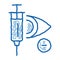 Syringe for Glaucoma doodle icon hand drawn illustration