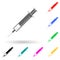 syringe with heroin multi color style icon. Simple glyph, flat  of bad habbits icons for ui and ux, website or mobile