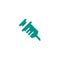 Syringe icon design medicine injection medical healthcare vector illustration