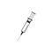 Syringe icon isolated. Syringe sign for vaccine, vaccination, injection, flu shot. Medical equipment. Flat design