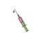 Syringe illustration flat line icon single isolated injection needle sign
