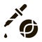 Syringe Injection Vaccine Biomaterial glyph icon