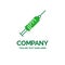 syringe, injection, vaccine, needle, shot Flat Business Logo tem