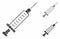 Syringe Mosaic Icon of Rough Elements