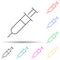 syringe multi color style icon. Simple thin line, outline  of Scientifics study icons for ui and ux, website or mobile