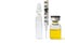Syringe needle, yellow liquid in ampoule, arranged abstract on white. Health, treatment, choice, healthy lifestyle concept.