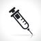 Syringe vaccination icon isolated design