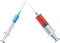Syringes for injection and blood sampling for analysis.