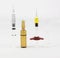 Syringes and serum syringe