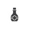 Syrup bottle vector icon