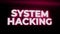 System Hacking Warning Alert Error Message flashing on Screen, Computer system crash.