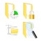 System icons. Vector illustration