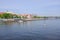 Szczecin. Odra river and view of the historical part of the city / may 2018