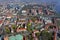 SZCZECIN, POLAND - 08 APRIL 2019 - Aerial view on Szczecin city, area of Trasa Zamkowa street. City center. National Museum,