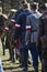 Szczecin, Poland, March 3, 2013: Polish soldiers during historical reconstruction.