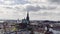 Szczecin, Poland top view of the city. Landscape of the city Drone aerial old town from the bird's eye view. Visible