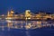 Szechenyi chain bridge night view