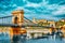 Szechenyi Chain Bridge-one of the most beautiful bridges of Budapest, Hungary