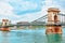 Szechenyi Chain Bridge-one of the most beautiful bridges of Budapest, Hungary.