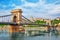 Szechenyi Chain Bridge-one of the most beautiful bridges of Budapest, Hungary