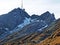 SÃ¤ntis Saentis or Santis - the highest peak of the Swiss Alpine mountain range Alpstein in the Appenzellerland Tourist Region