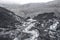 SÃ³lheimajÃ¶kull - Ash Piles and Background with stream