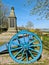 The SÃ¼derschanzen monument at the beach of Eckernfoerde - the historical blue cannon