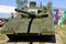 T-14 Armata tank at the military exhibition. Tank and Russian s