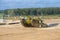T-72B3 tank of Kazakhstan team overcomes obstacle `Moat`