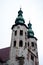 T. Andrew`s Church towers in Krakow, Poland