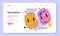 T and B types of lymphocytes. Human adaptive immune system.