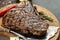 T-bone or porterhouse beef meat Steak for steakhouse menu. banner, menu, recipe place for text