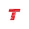 T letter inital icon logo design vector template