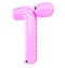 `T` letter shaped balloon