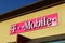 T-Mobile sign. The United States based wireless network operator