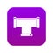 T pipe connection icon digital purple