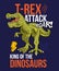 T REX atack print design