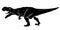 T-Rex Fearsome Growl, Dinosaur Silhouette Illustration