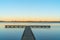T shaped jetty on edge of Lake Wendouree, Ballarat
