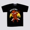 T-shirt Black Print Design Superhero Ninja