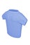 T-shirt blue 3d render textured