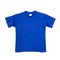 t shirt blue flat isolated on white