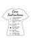 T-Shirt Care Instructions Card Template