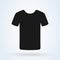 T-shirt clothing, Simple vector modern icon design illustration