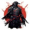 T-Shirt Crow Style Samurai Ninja Clothes Clothing