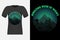 T Shirt Design of Amazing View at Night Vintage Retro